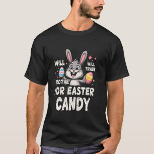 T-shirt Pâques ÉCHANGERA FRÈRE CONTRE Pâques CONFISERIE Pâ