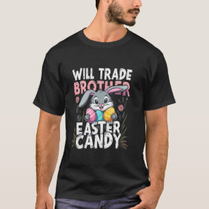 T-shirt Pâques ÉCHANGERA FRÈRE Pâques BONBON Pâques Lapin