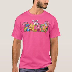 T-shirt Pâques Enseignant Bunny Ears Enseignant Vie Pâques