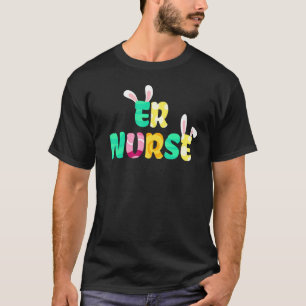 T-shirt Pâques Er Nurse Joli Bunny Ears Joyeux Oeufs de Pâ