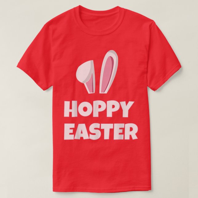 T-shirt Pâques Espaces Avec Des Oreilles De Lapin  (Design devant)
