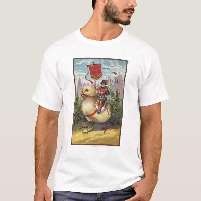 T-shirt Pâques GreetingsPrince placé sur un poussin (Devant)