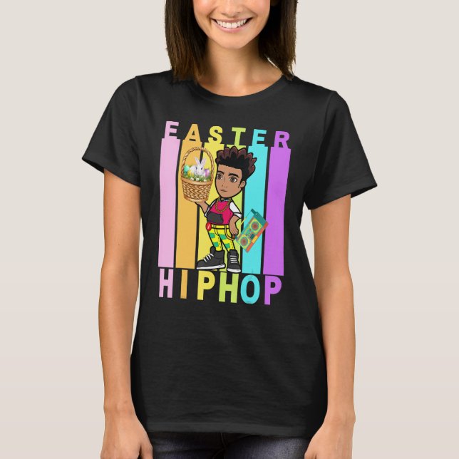 T-shirt Pâques Hip hop Danse Amour Dab Vacances Amusants E (Devant)