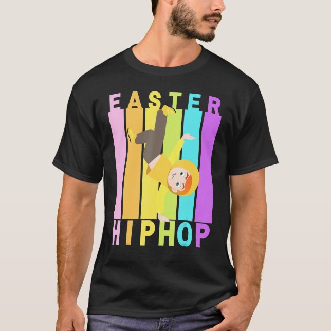 T-shirt Pâques Hip hop Danse Amour Dab Vacances Amusants E (Devant)