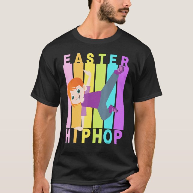T-shirt Pâques Hip hop Danse Amour Dab Vacances Amusants E (Devant)