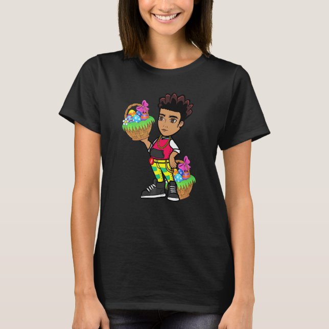 T-shirt Pâques Hip hop Danse Amour Dab Vacances Amusants E (Devant)
