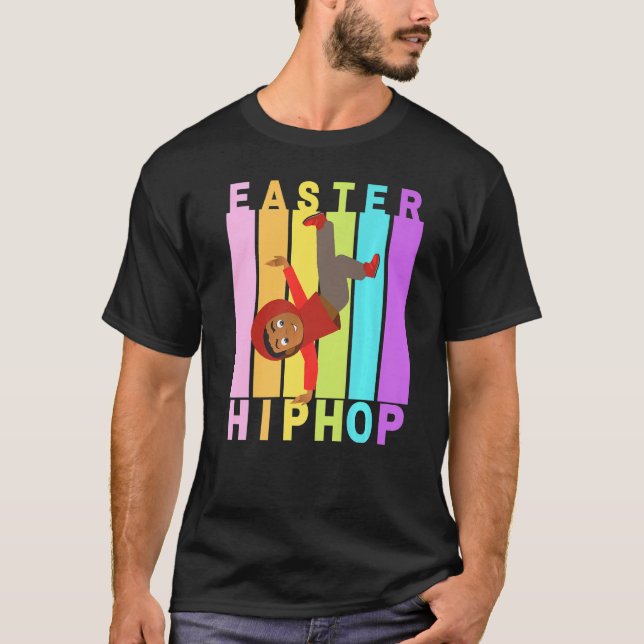 T-shirt Pâques Hip hop Danse Amour Dab Vacances Amusants E (Devant)