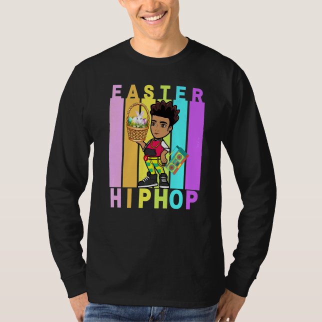 T-shirt Pâques Hip hop Danse Amour Dab Vacances Amusants E (Devant)