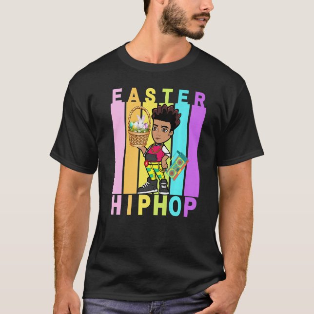 T-shirt Pâques Hip hop Danse Amour Dab Vacances Amusants E (Devant)