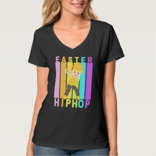 T-shirt Pâques Hip hop Danse Amour Dab Vacances Amusants E