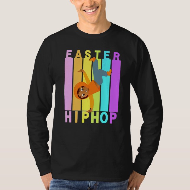 T-shirt Pâques Hip hop Danse Amour Dab Vacances Amusants E (Devant)