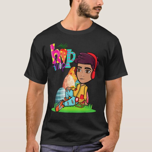 T-shirt Pâques Hip hop Danse Amour Dab Vacances Enfants G (Devant)