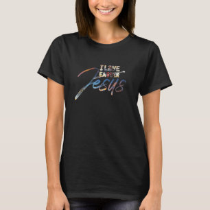T-shirt Pâques Jésus Aimez Bunny Oeufs Vacances Maman Papa