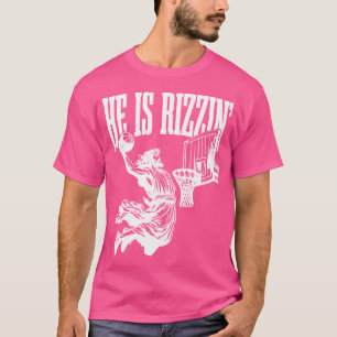T-shirt Pâques Jésus Basketball Il Est Rizzen