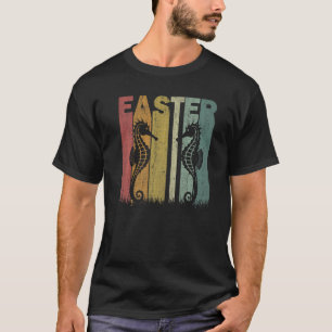 T-shirt Pâques Jour de mer Rétro Graphisme amusant Pâques 