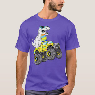 T-shirt Pâques Jour T Rex Dino Monter Un Monster Camion Ga