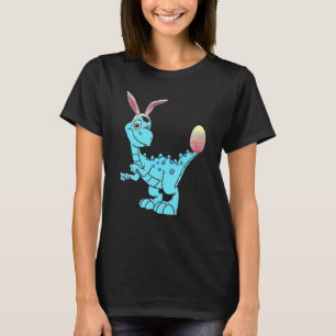 T-shirt Pâques Jour T Rex Rabbit Oreilles Avec Oeufs Garço