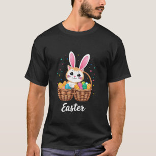 T-shirt Pâques Pâques Chat