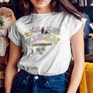 T-shirt Pâques Pastel Typographie Motif religieux