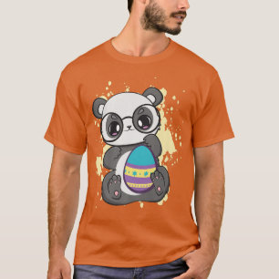 T-shirt Pâques Petit Panda Avec Chasse Aux Oeufs Anime Pri