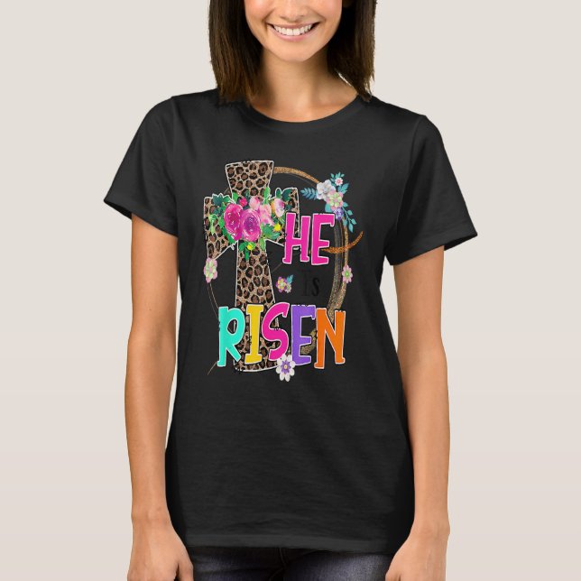 T-shirt Pâques Pour Les Filles Ados Chrétiennes Maman Il E (Devant)