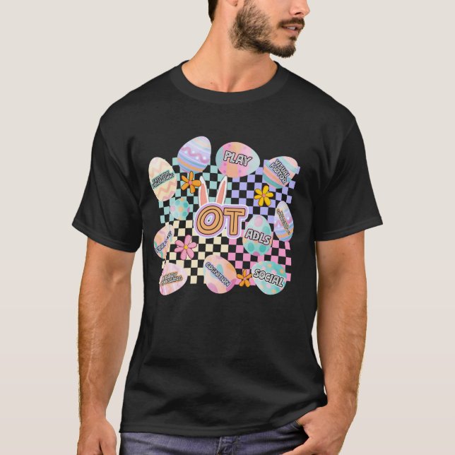 T-shirt Pâques rétro, vintage (Devant)