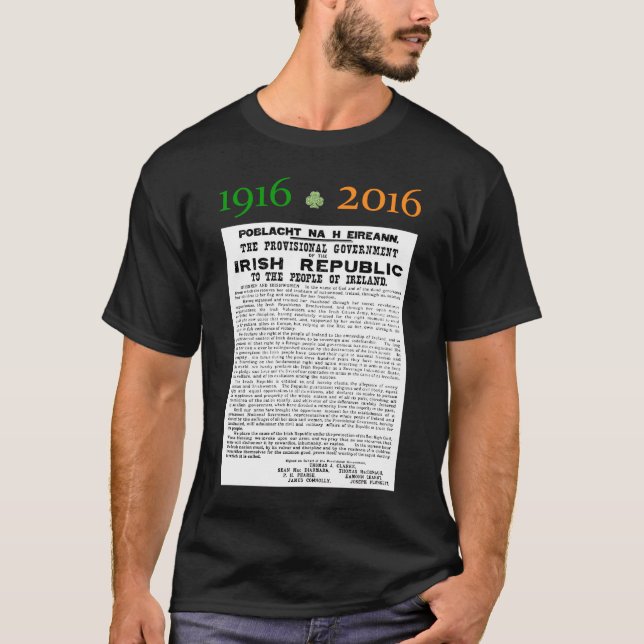 T-shirt Pâques se levant 1916 - 2016 (Devant)