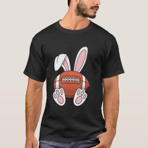 T-shirt Pâques Sport Joyeux Lapin de Pâques Jouant au Foot