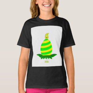 T-shirt Pâques veut filles Noir Basic T Chemise