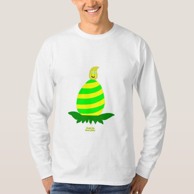 T-shirt Pâques veut la chemise à manches longues pour homm (Devant)