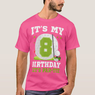 T-shirt Par... C'Est Mon 8E Anniversaire Golf Lover 8 An