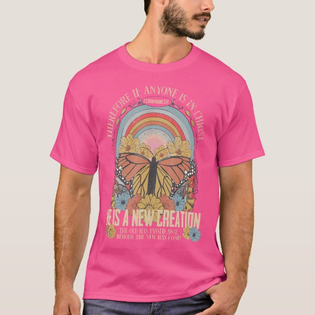 T-shirt Par Conséquent Si Quelqu'Un Est Dans Christ Boho C (Devant)