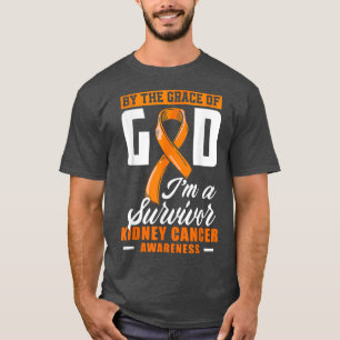 T-shirt Par la grâce Dieu Je suis un survivant Cancer du r