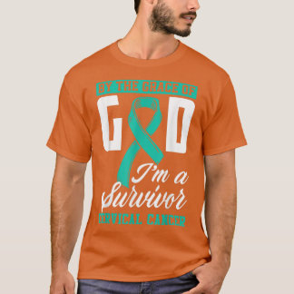 T-shirt Par La Grâce Dieu Je Suis Une Survivante Cancer Du