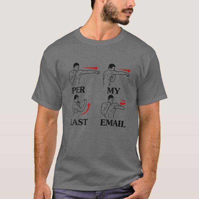 T-shirt Par Mon Dernier E-Mail Drôle Hommes Costumé (Devant)