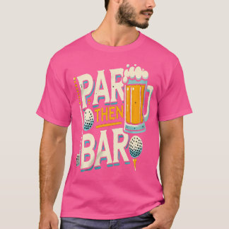 T-shirt Par Puis Bar Golf Et Boissons Après Le Match Humou
