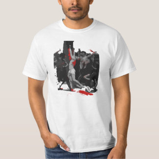 T-shirt Par ses rayures [black&red]