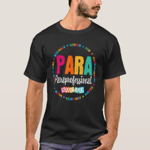 T-shirt Para Paraprofessionnel Squad Enseignant Enseignant