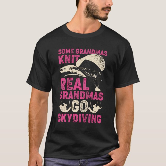 T-shirt Parachutage Skydiving Grandma Cadeau (Devant)