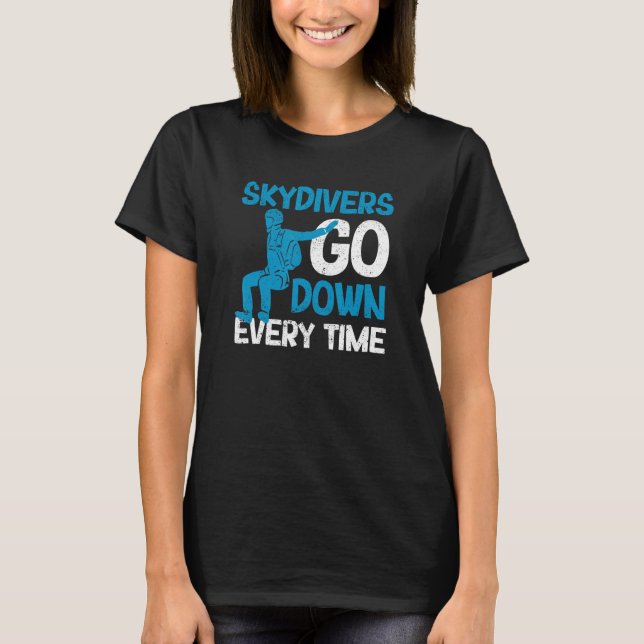 T-shirt Parachute De Parachutisme De Jumper En Skydiving D (Devant)