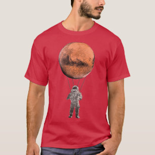 T-shirt Parachute de parachutisme de l'astronaute de Mars