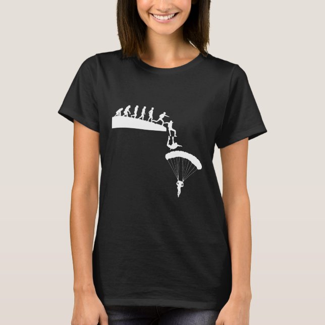T-shirt Parachute Parachute Skydiver Skydiver Skydive P (Devant)