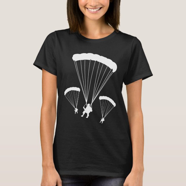 T-shirt Parachute Skydive Extrem Sport Skydive Paraglidi (Devant)