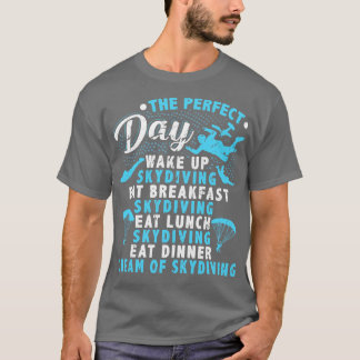 T-shirt Parachute Skydiver de jour parfait