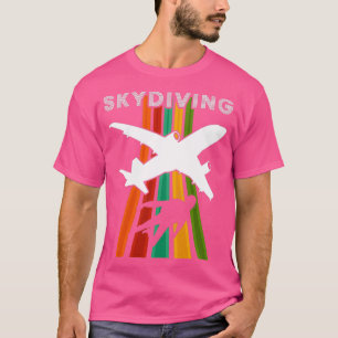 T-shirt Parachute vintage de parachutisme Skydiver rétro S