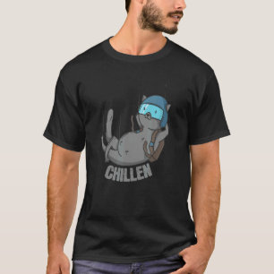 T-shirt Parachutisme Chillin Cat
