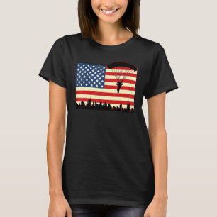 T-shirt Parachutiste Américain Parachutiste Saut en parac