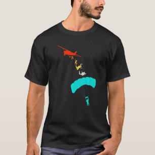 T-shirt Parachutiste drôle saute de l'avion Parachutisme