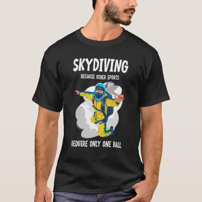 T-shirt Parachutiste en parachute de saut en parachute  id (Devant)