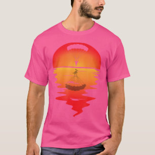 T-shirt Parachutiste parachutiste Sunset Skydiver Skydiver